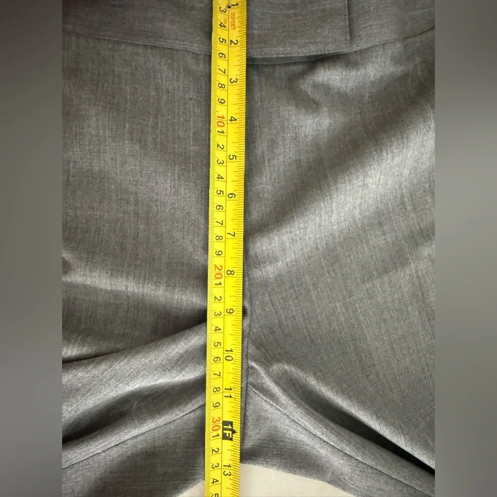 Lafayette 148 Gray Wool Wide Leg Pants Women's Size 14 NWT